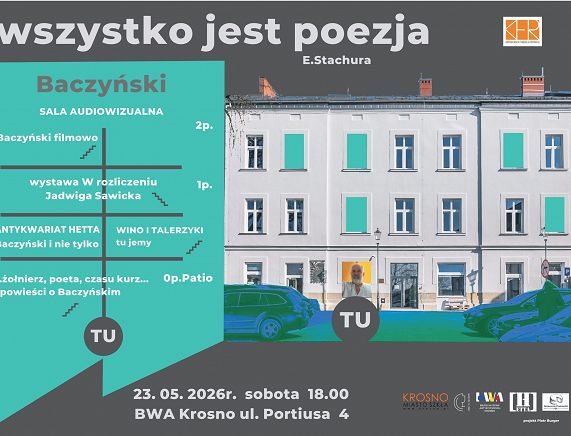 Plakat "wszystko jest poezją"
